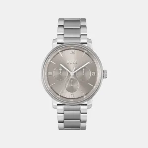 Men's Quartz Multi-Function Warm Grey Dial Stainless Steel Watch 1514127
