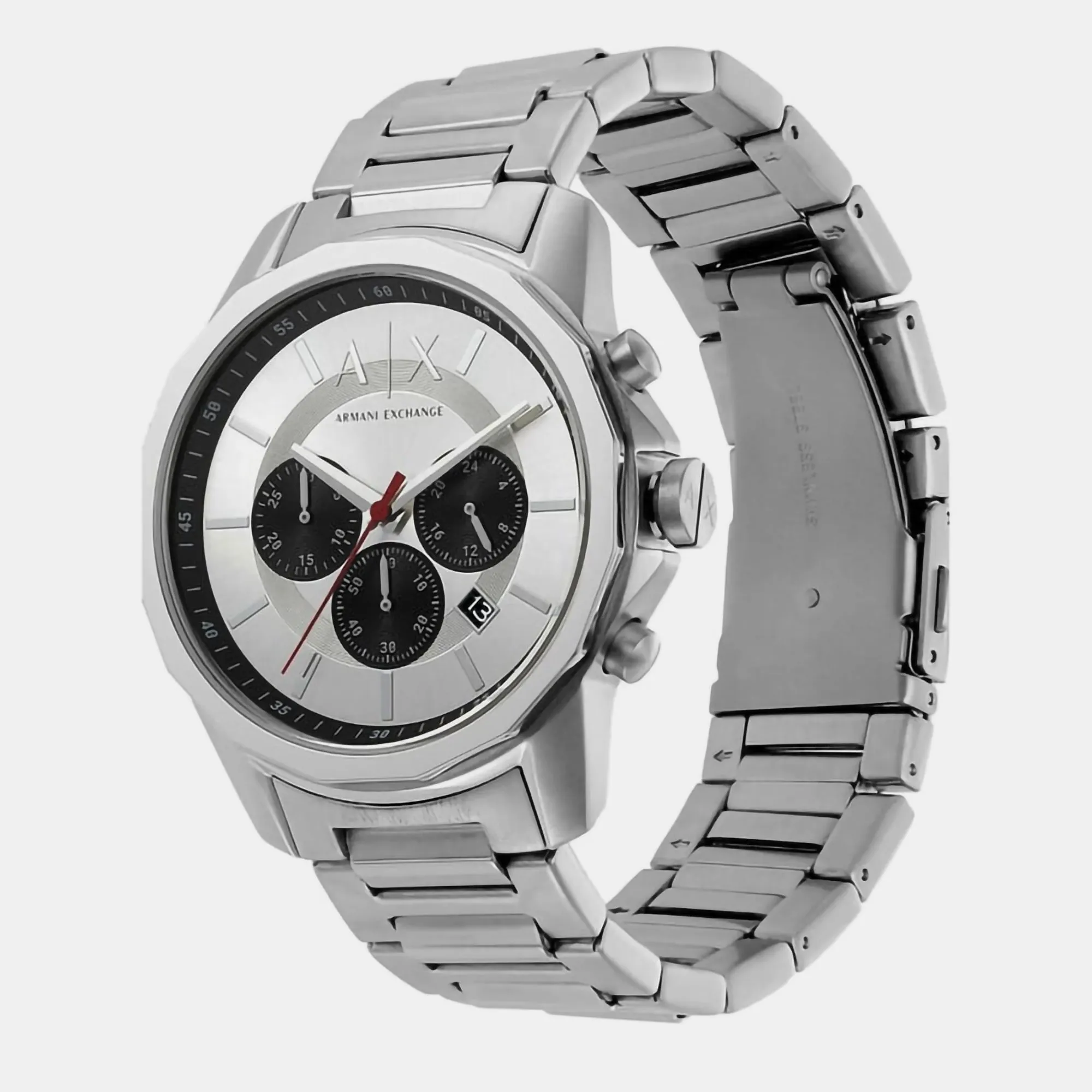 Men's Silver Chronograph Stainless Steel Watch AX1742