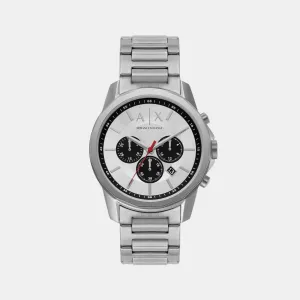 Men's Silver Chronograph Stainless Steel Watch AX1742