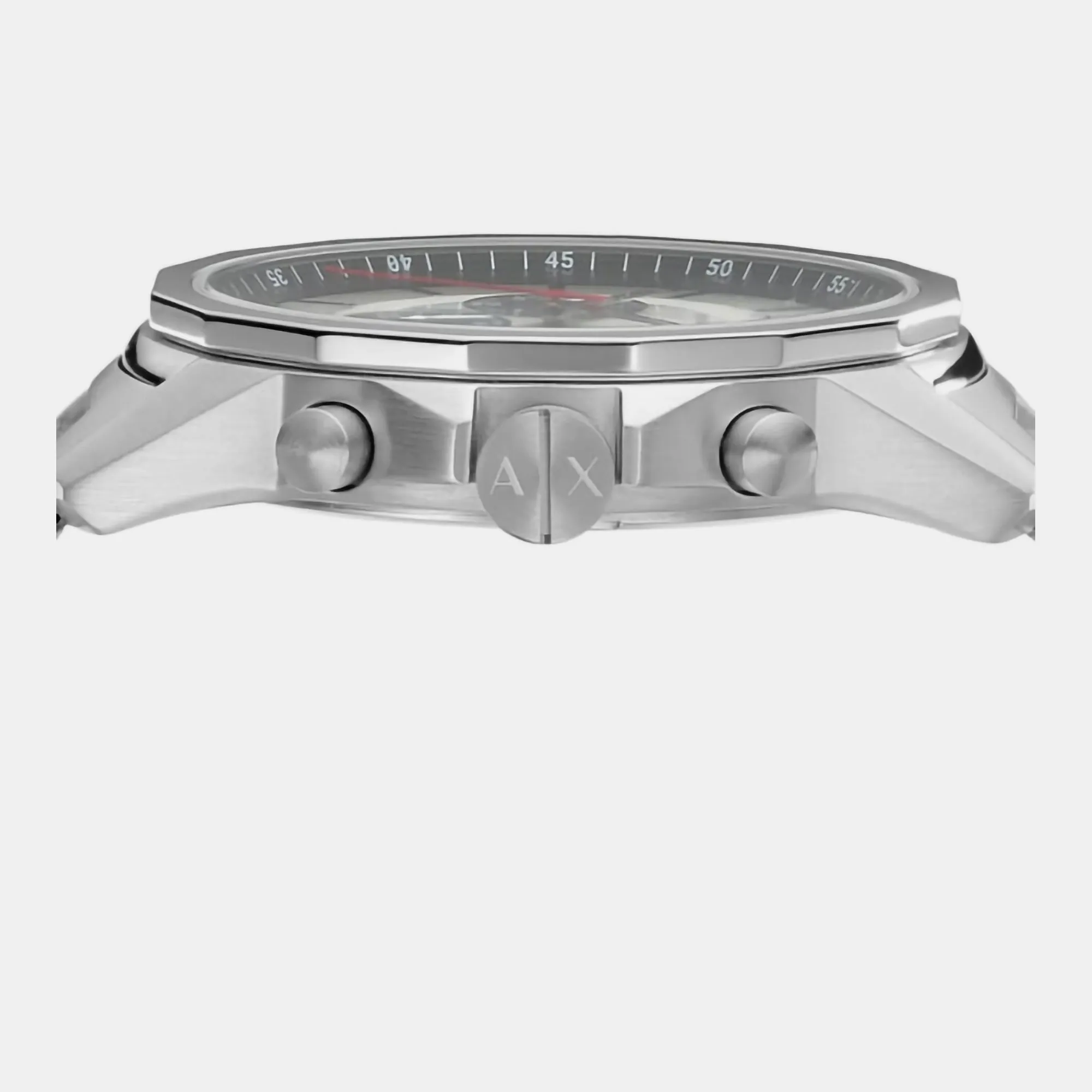 Men's Silver Chronograph Stainless Steel Watch AX1742