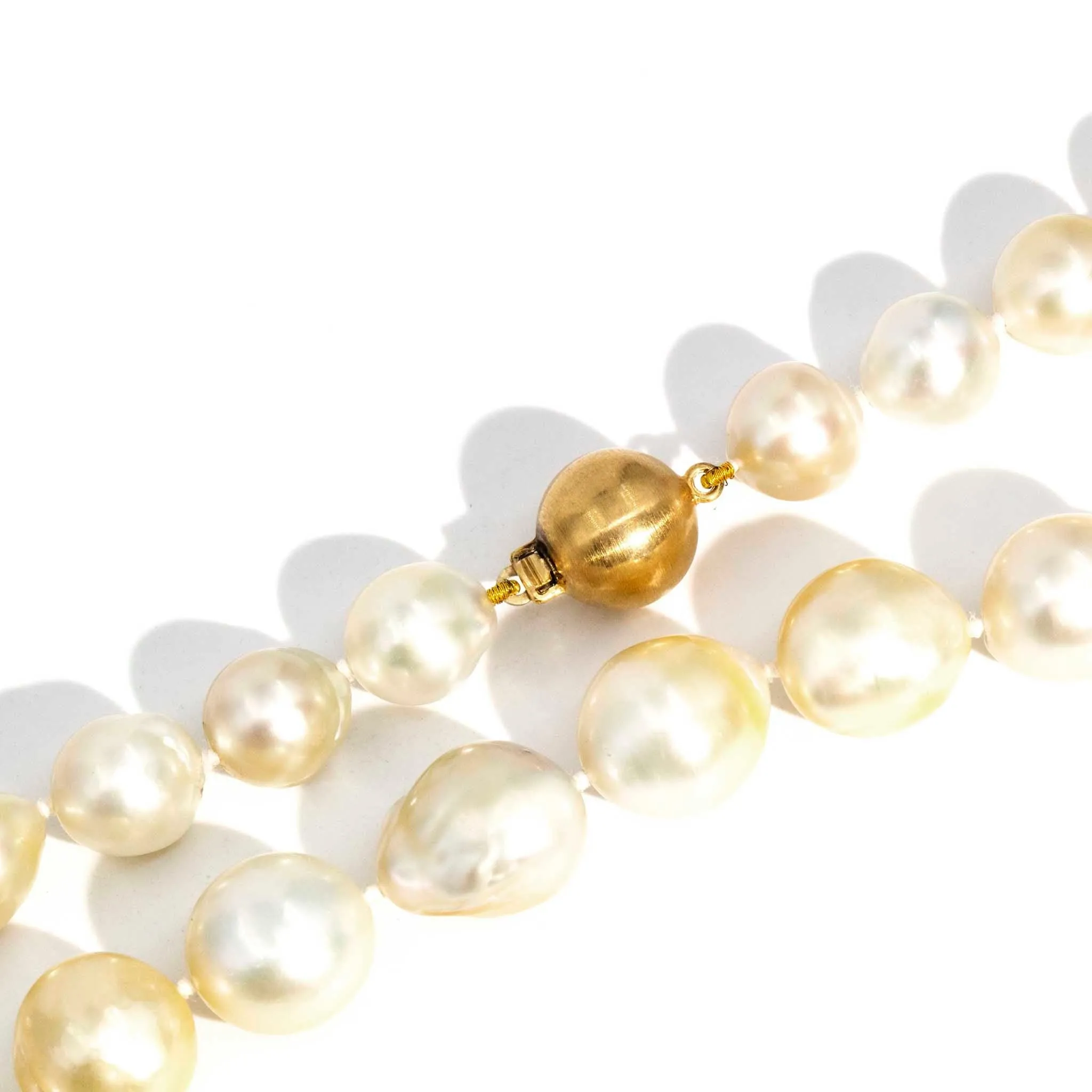 Metis South Sea Pearl Necklace with 9ct Gold Clasp