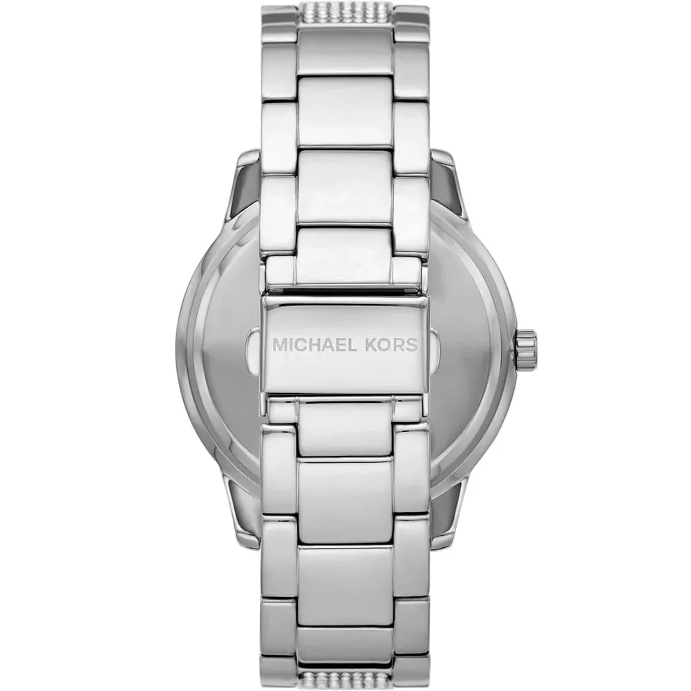 Michael Kors Tibby Ladies Silver Dial Stainless Steel Chronograph Watch