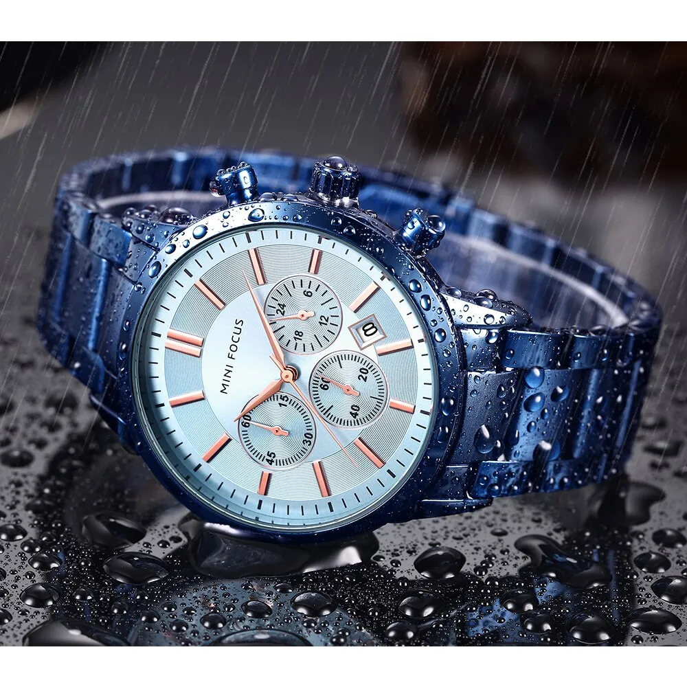 MINI FOCUS Watches Top Brand Luxury Men&#39;s Military Sports Watch Men Casual Chronograph Quartz Wristwatch Relogio Masculino