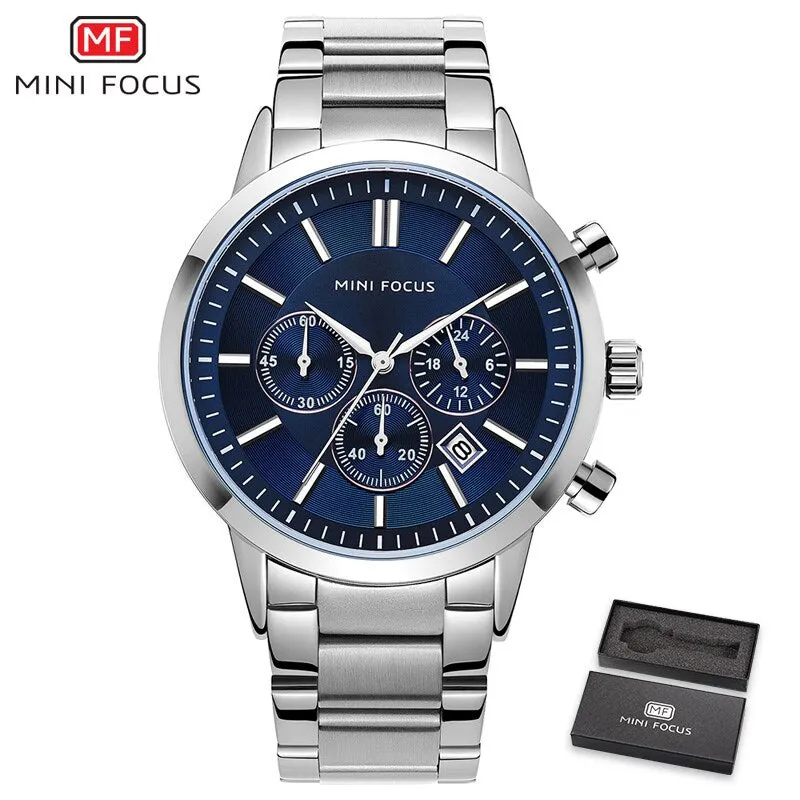 MINI FOCUS Watches Top Brand Luxury Men&#39;s Military Sports Watch Men Casual Chronograph Quartz Wristwatch Relogio Masculino
