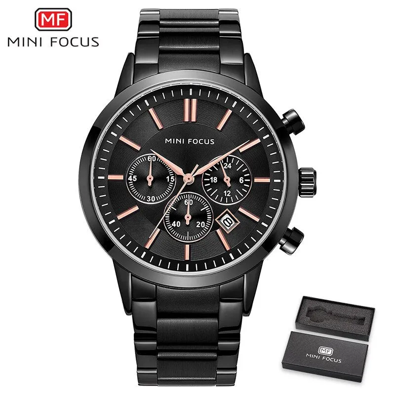 MINI FOCUS Watches Top Brand Luxury Men&#39;s Military Sports Watch Men Casual Chronograph Quartz Wristwatch Relogio Masculino