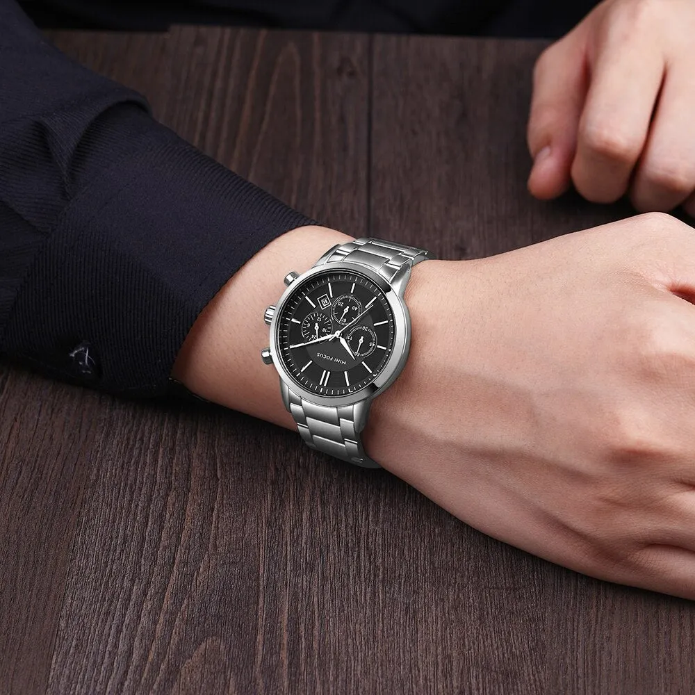 MINI FOCUS Watches Top Brand Luxury Men&#39;s Military Sports Watch Men Casual Chronograph Quartz Wristwatch Relogio Masculino