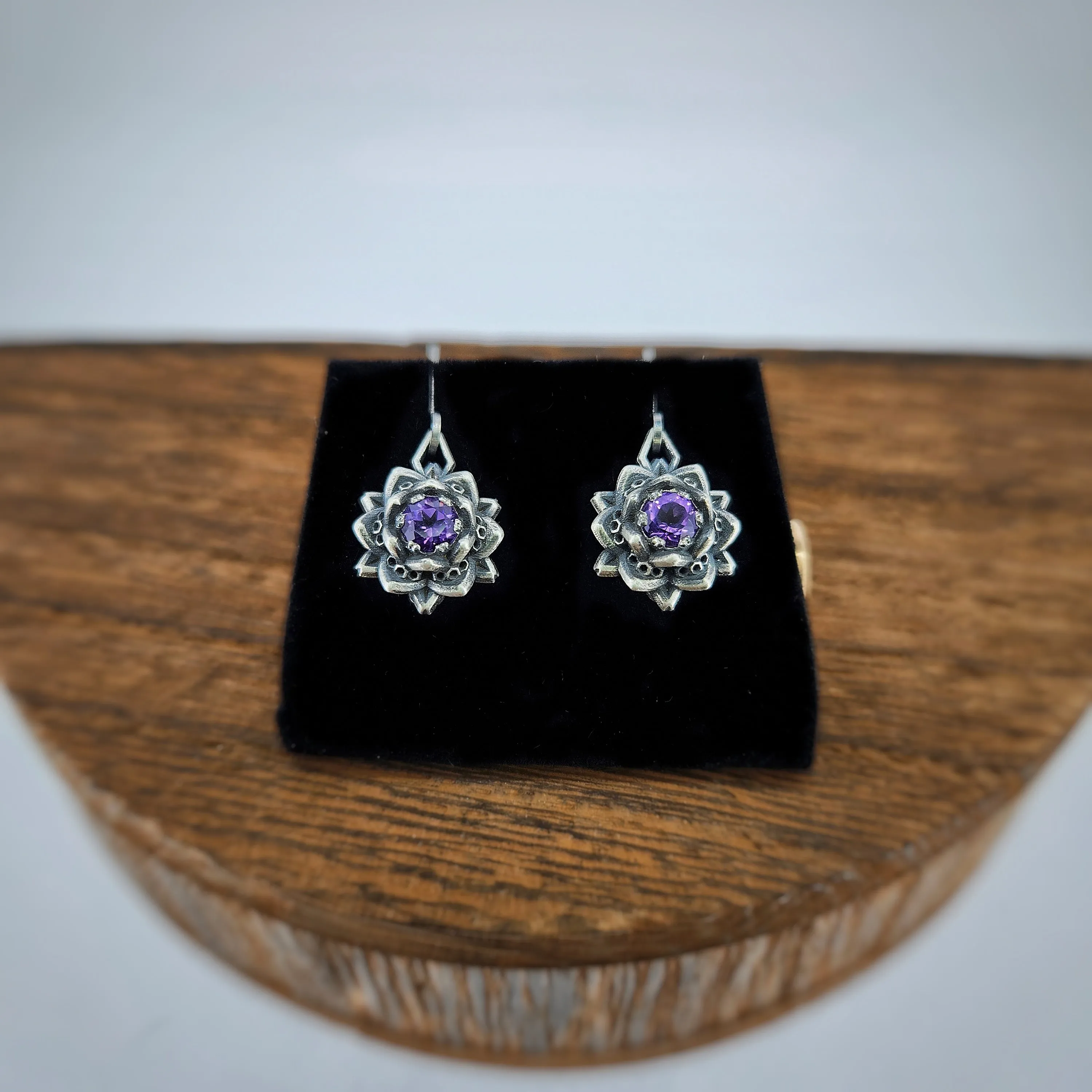 Mini Lotus Earrings