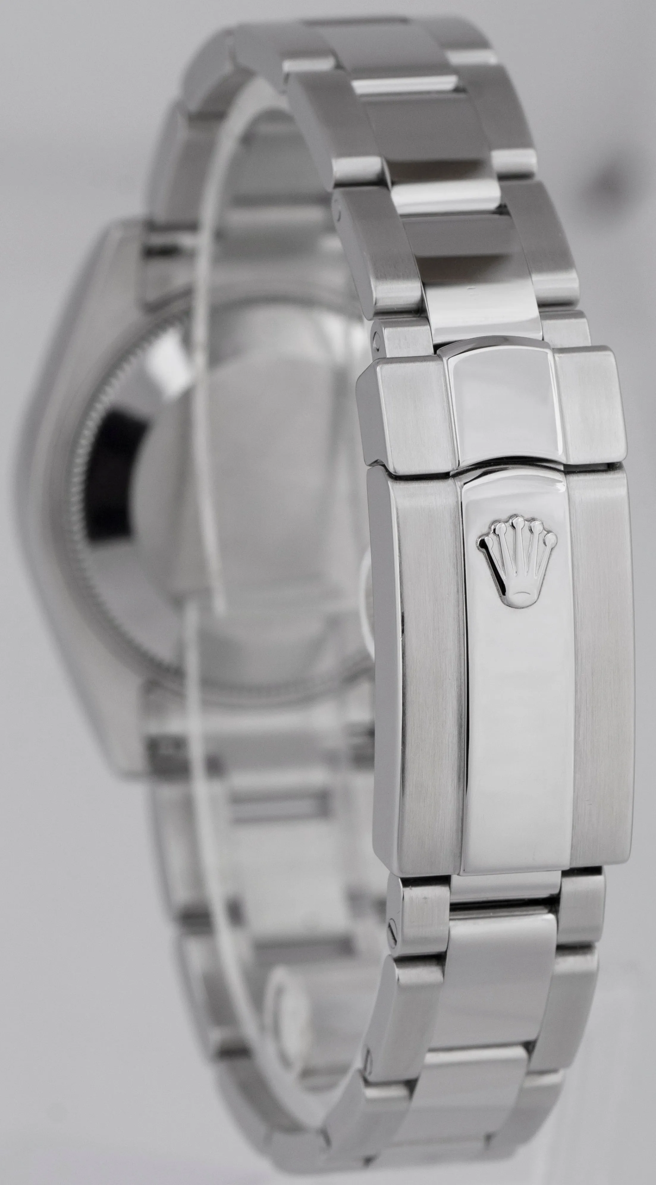 MINT Ladies Rolex DateJust Black 31mm Oyster Smooth Stainless Steel Watch 178240