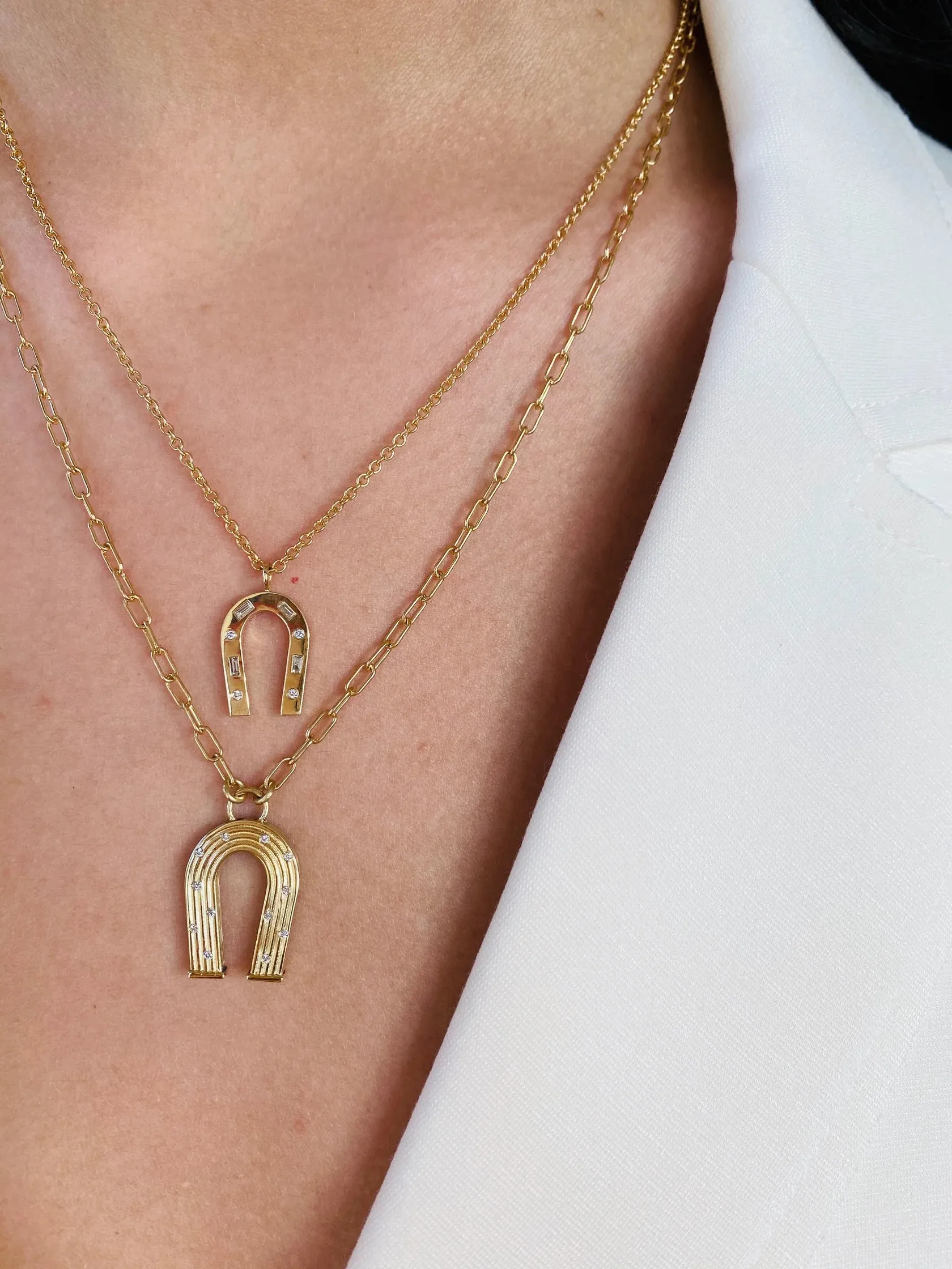 Mixed Diamond Manifest Necklace