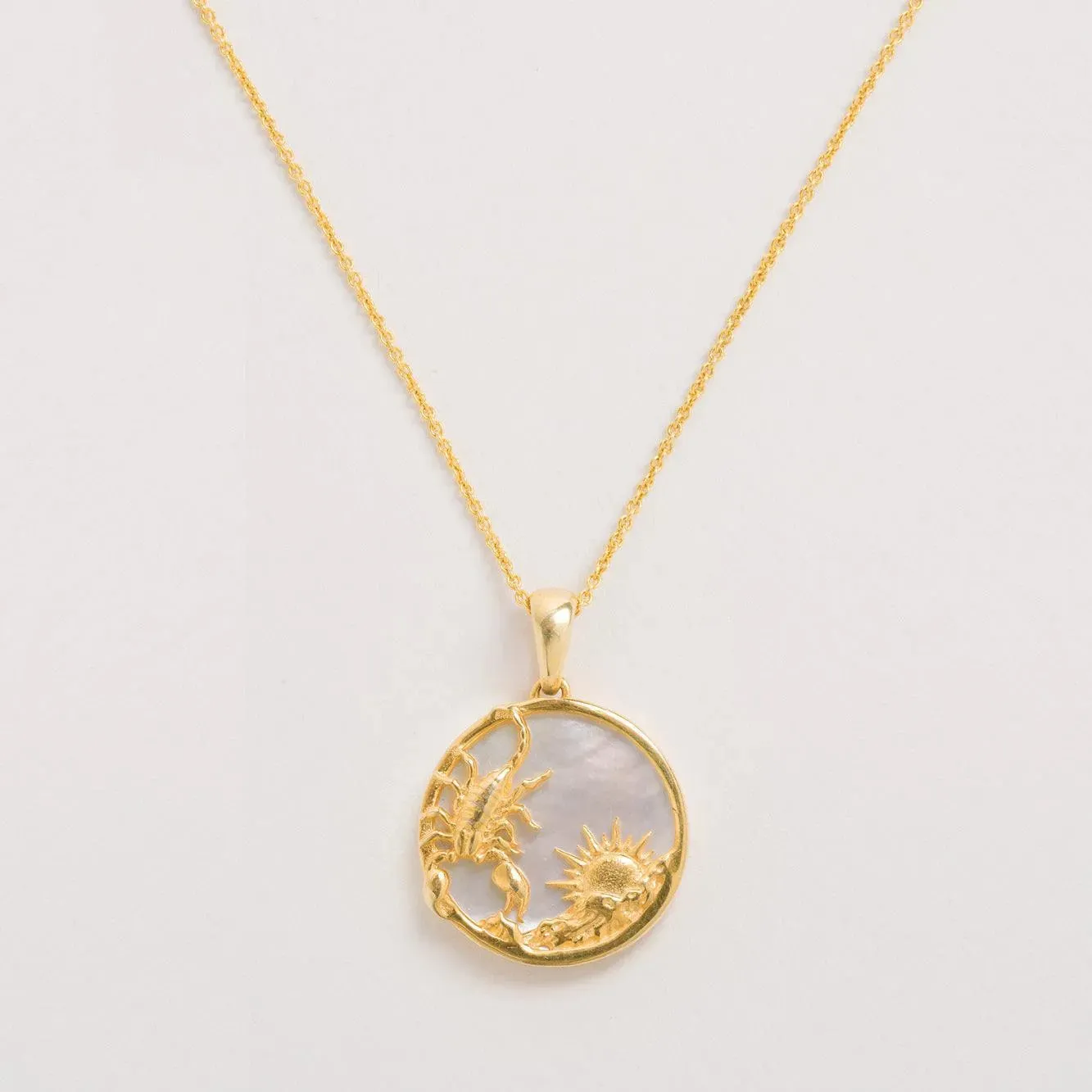 Mother of Pearl Zodiac Necklace