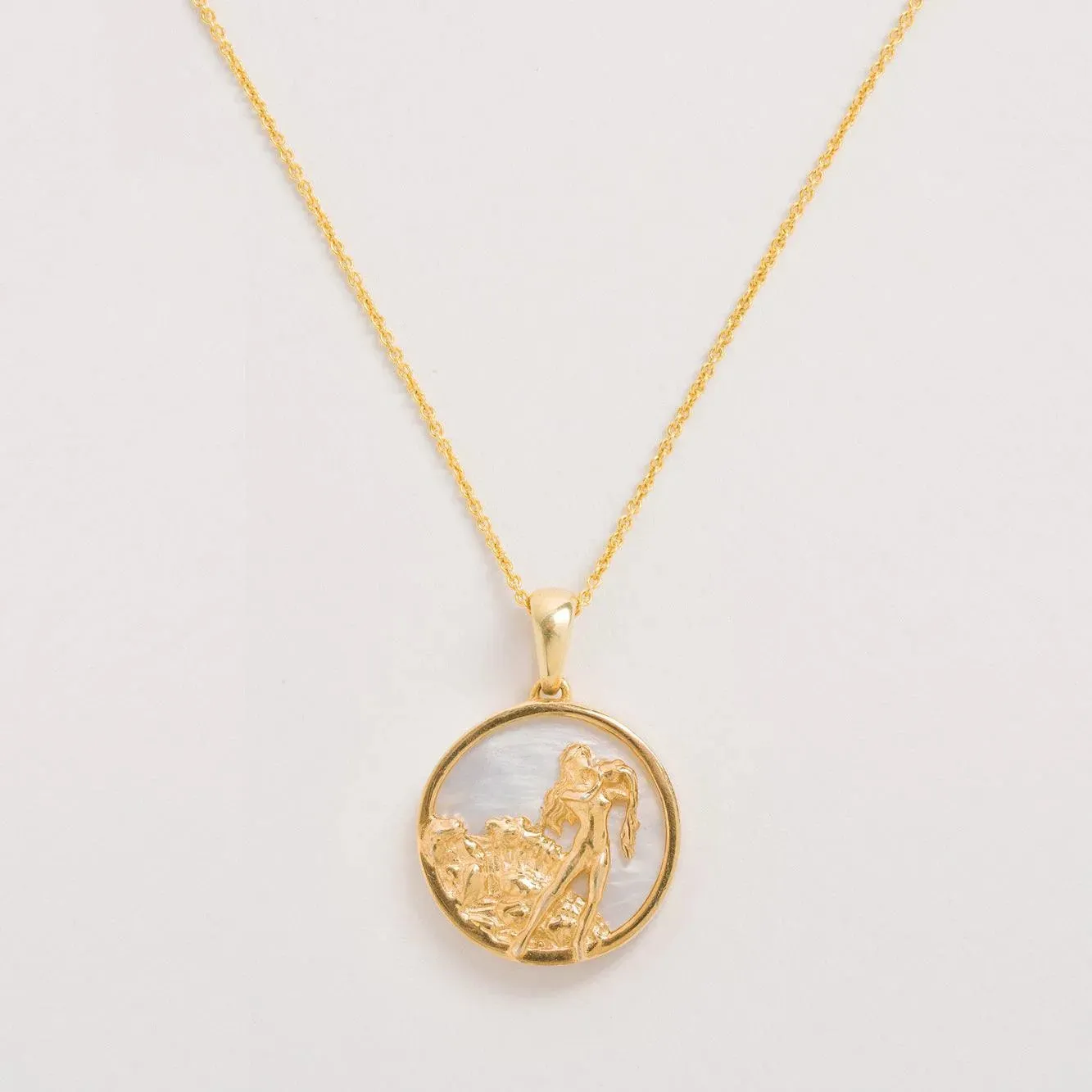 Mother of Pearl Zodiac Necklace
