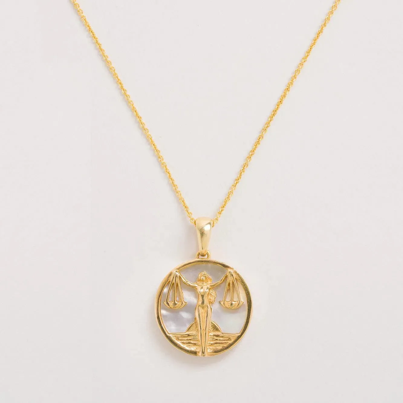 Mother of Pearl Zodiac Necklace