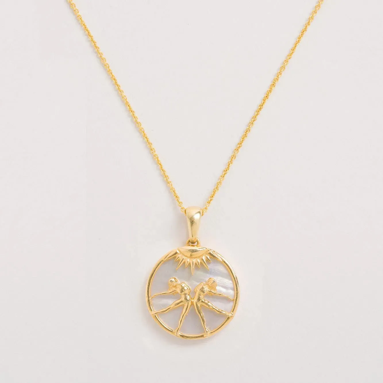 Mother of Pearl Zodiac Necklace
