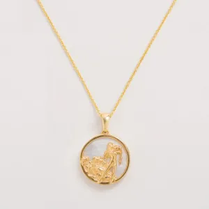Mother of Pearl Zodiac Necklace