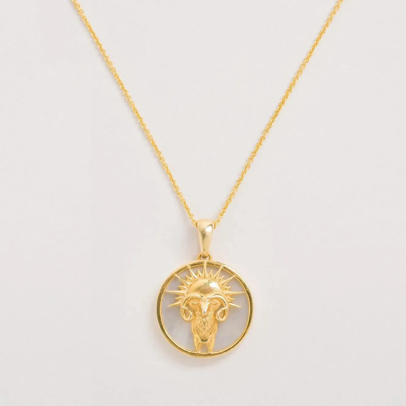 Mother of Pearl Zodiac Necklace