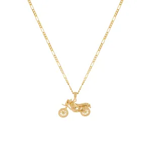 Motorcycle Necklace 14K