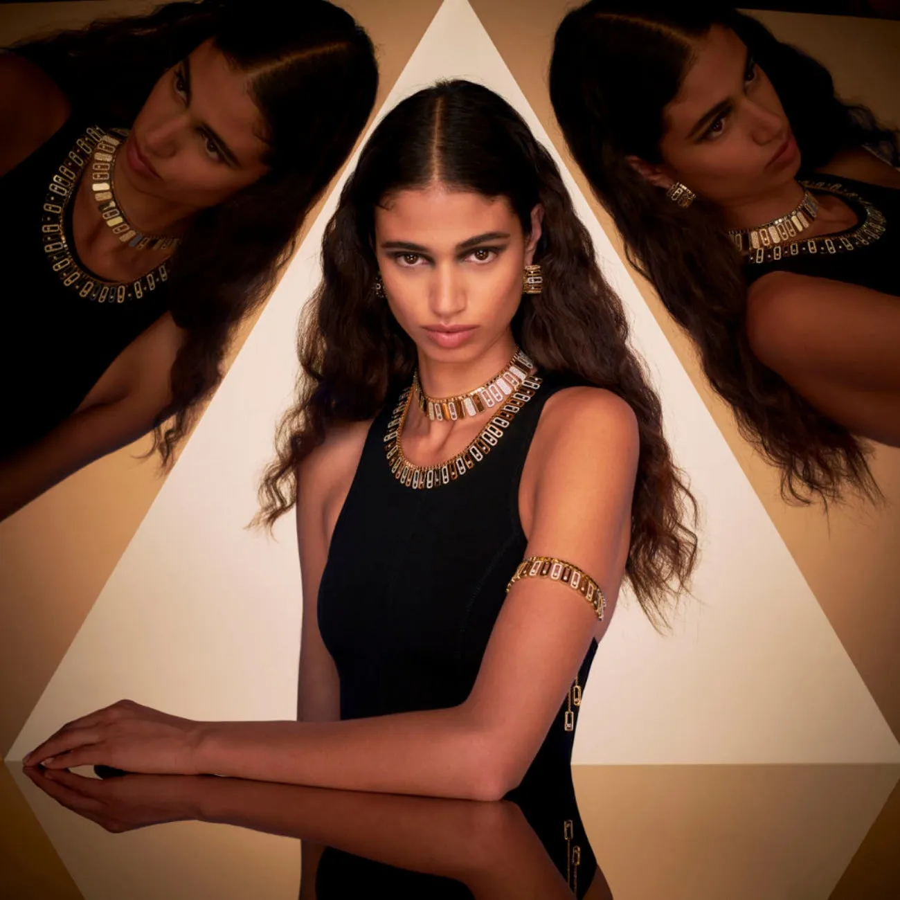 Move Iconica 18K Yellow Gold Diamond Choker Necklace