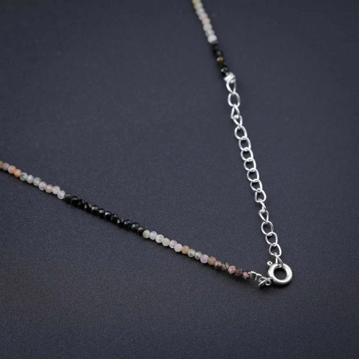 Multicolor Silver Necklace