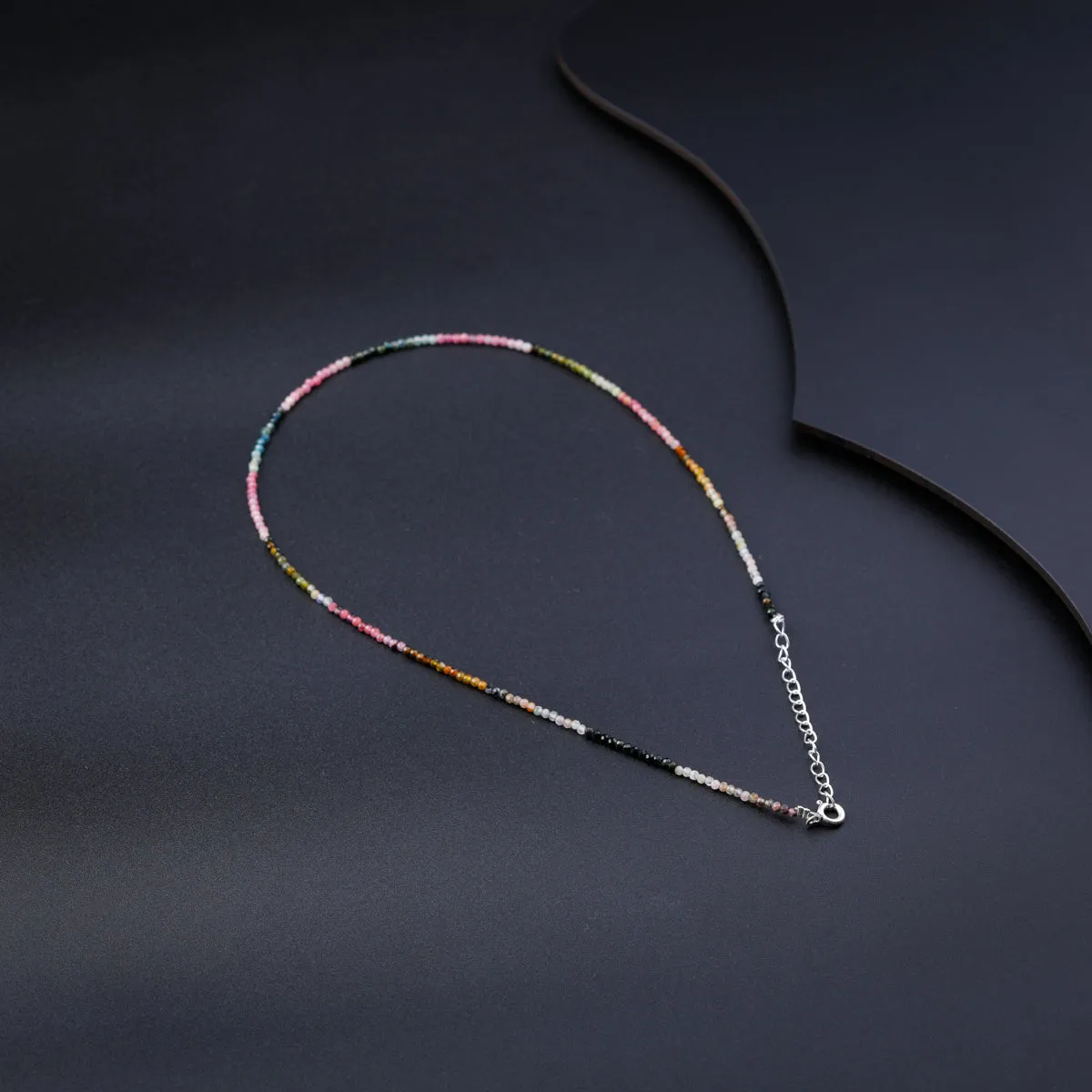 Multicolor Silver Necklace