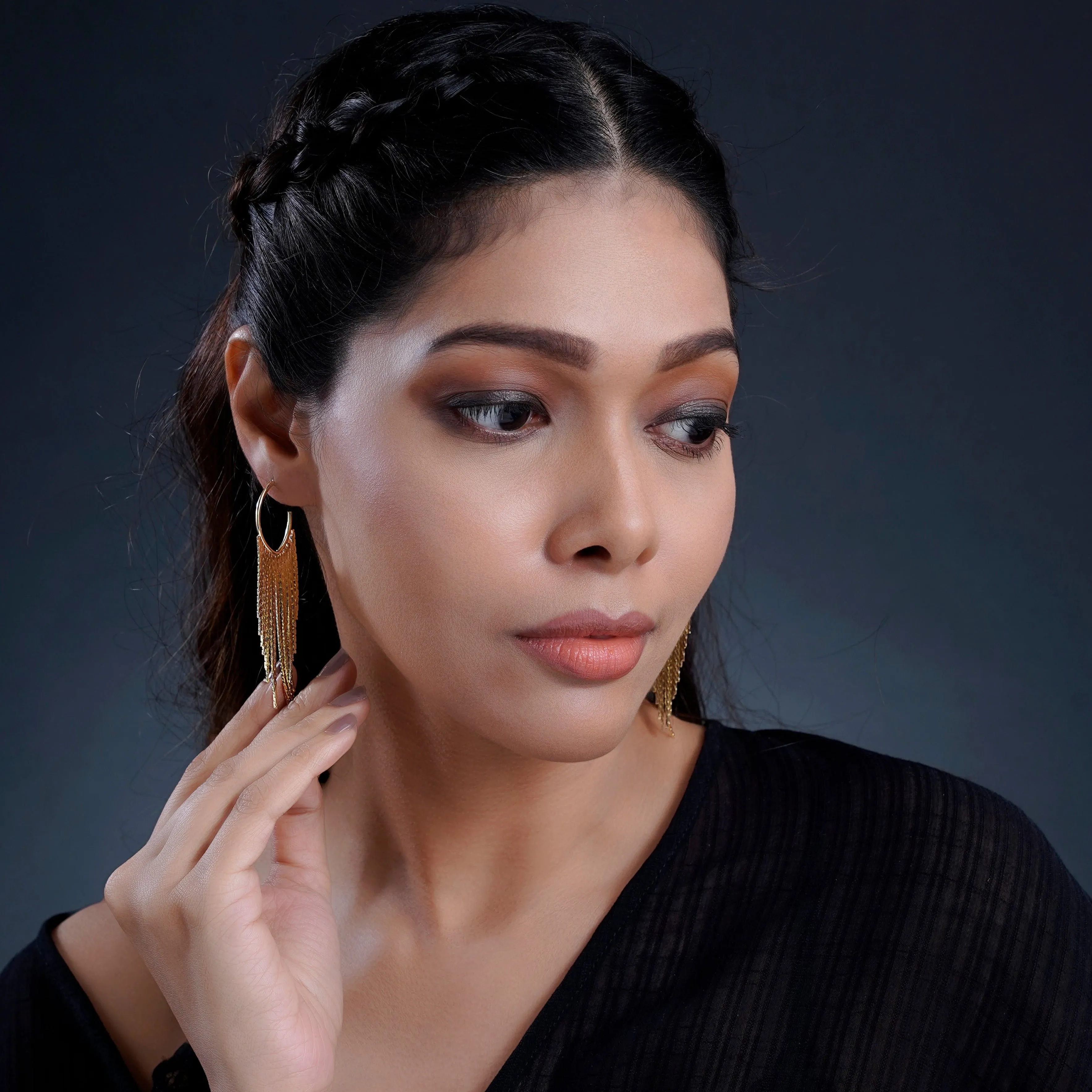 Murphy 18K Gold Plated Hoop Earrings