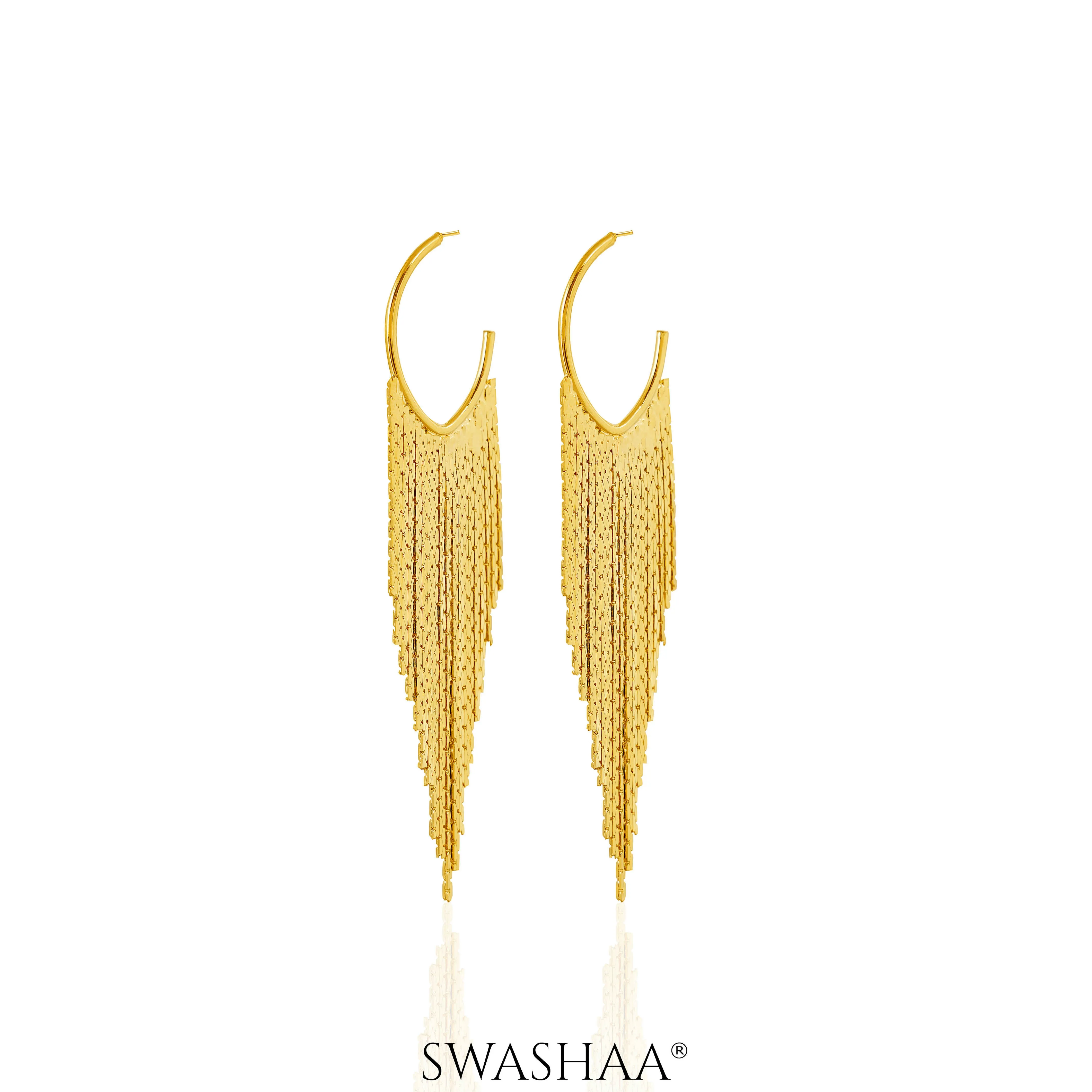 Murphy 18K Gold Plated Hoop Earrings