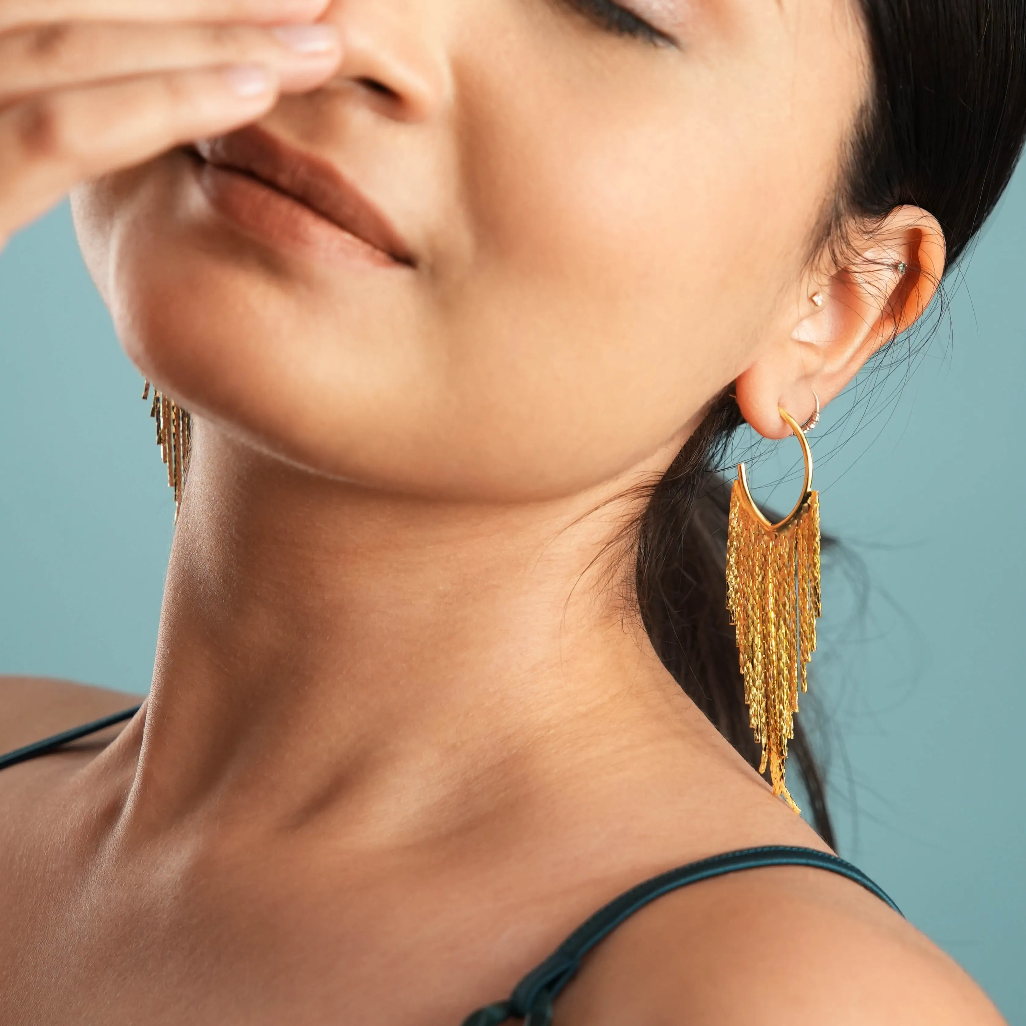 Murphy 18K Gold Plated Hoop Earrings