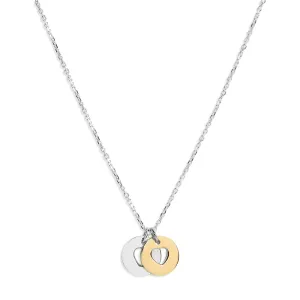 Mysha Dual Mixed Metal Captured Love Pendant