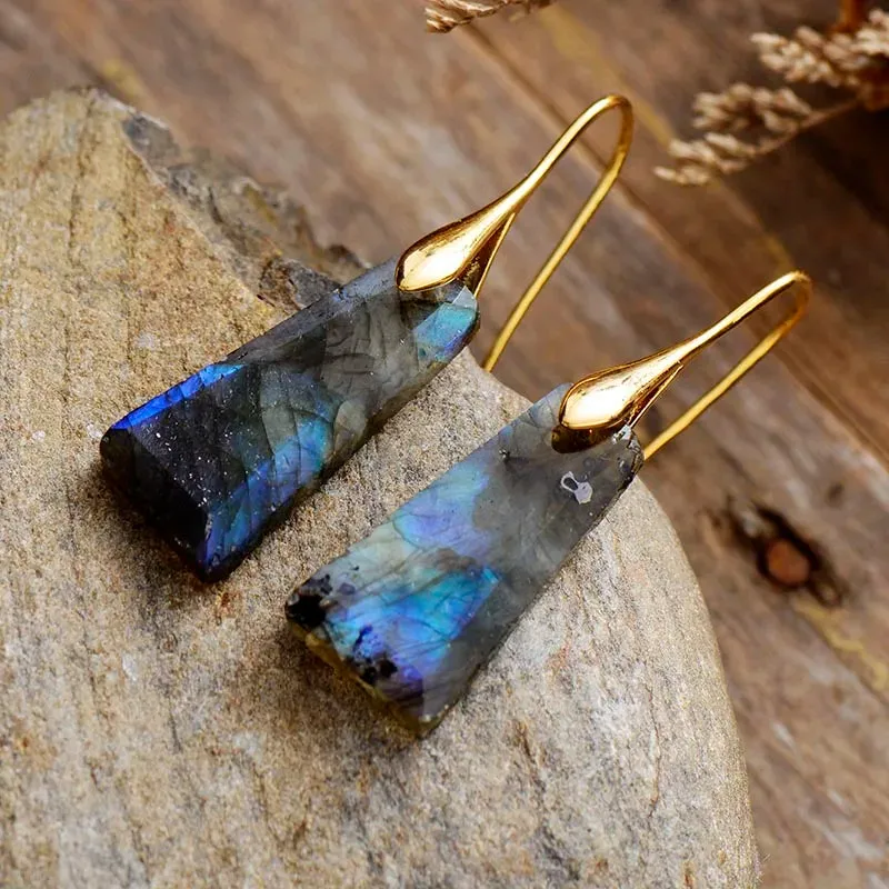 Mystical Labradorite Drop Earrings