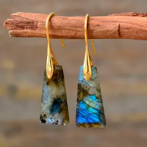 Mystical Labradorite Drop Earrings