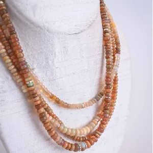 'Navaeh' Strand of Ethiopian Opal Necklac