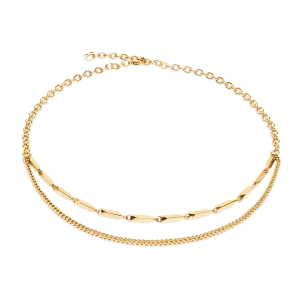 Necklace Twisted Layers gold