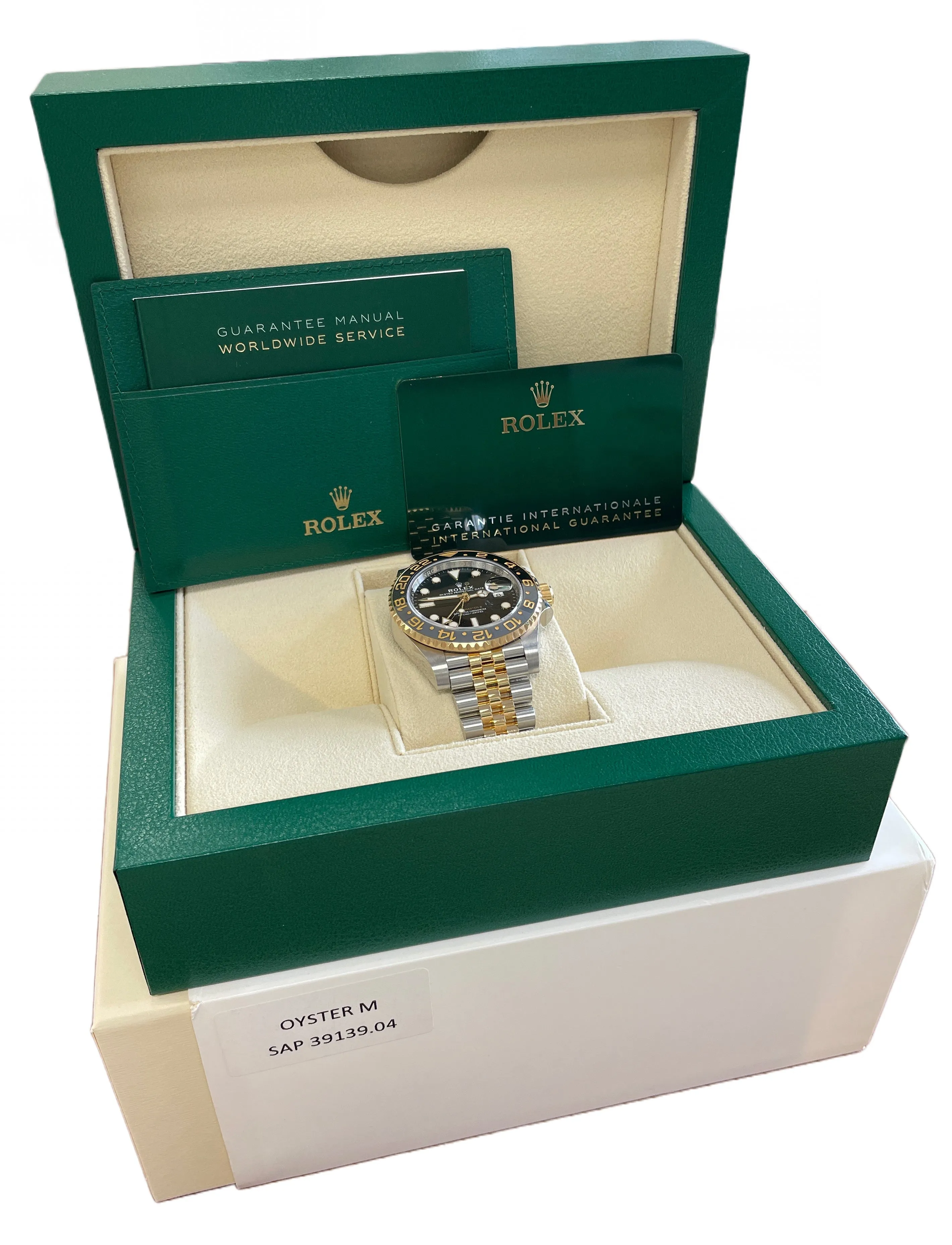 NEW 2023 PAPERS Rolex GMT-Master II 18K Gold 40mm Black JUBILEE 126713 GRNR BOX