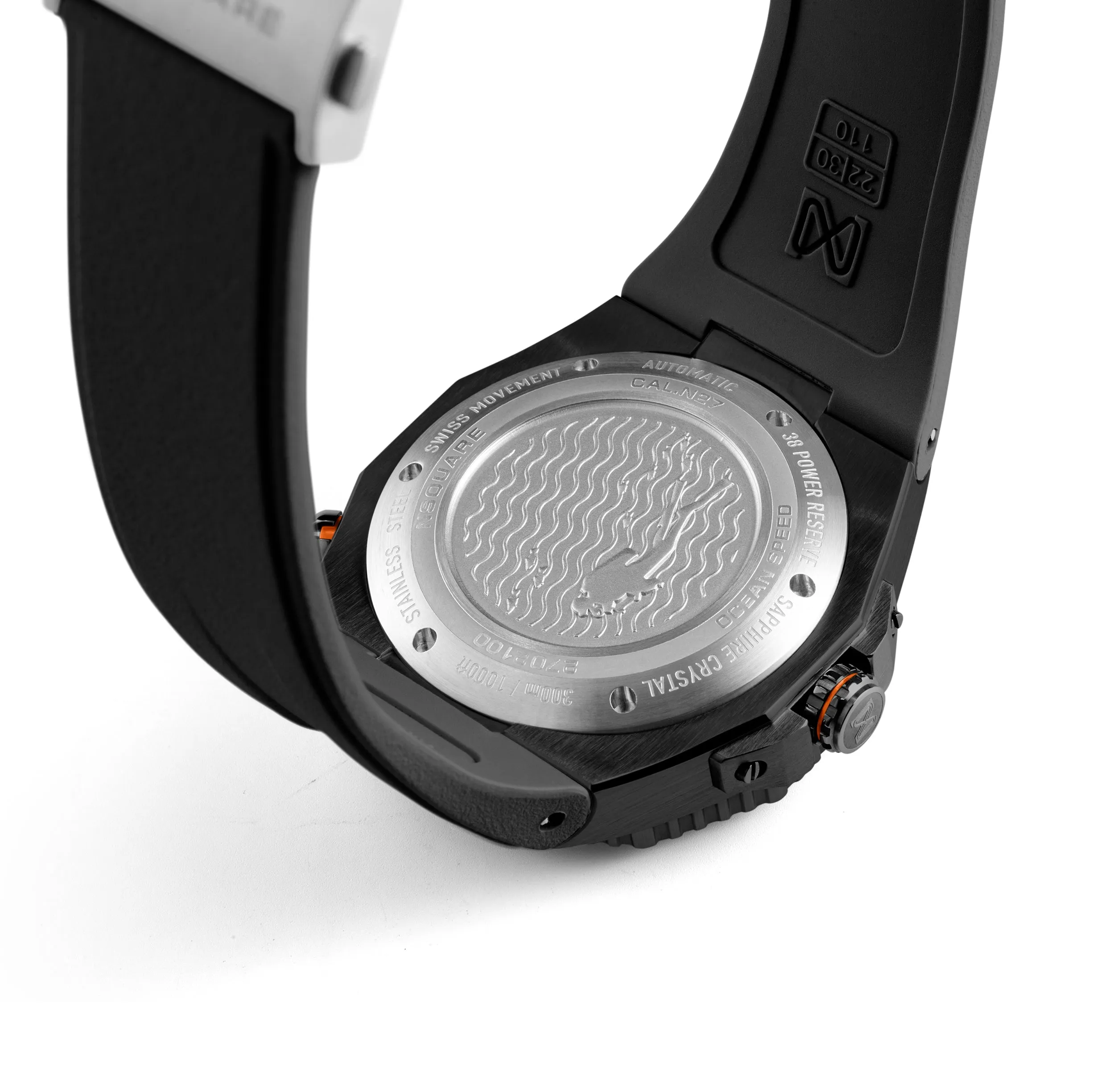 Nsquare Ocean Speed Diver Swiss Automatic 43mm Black Orange