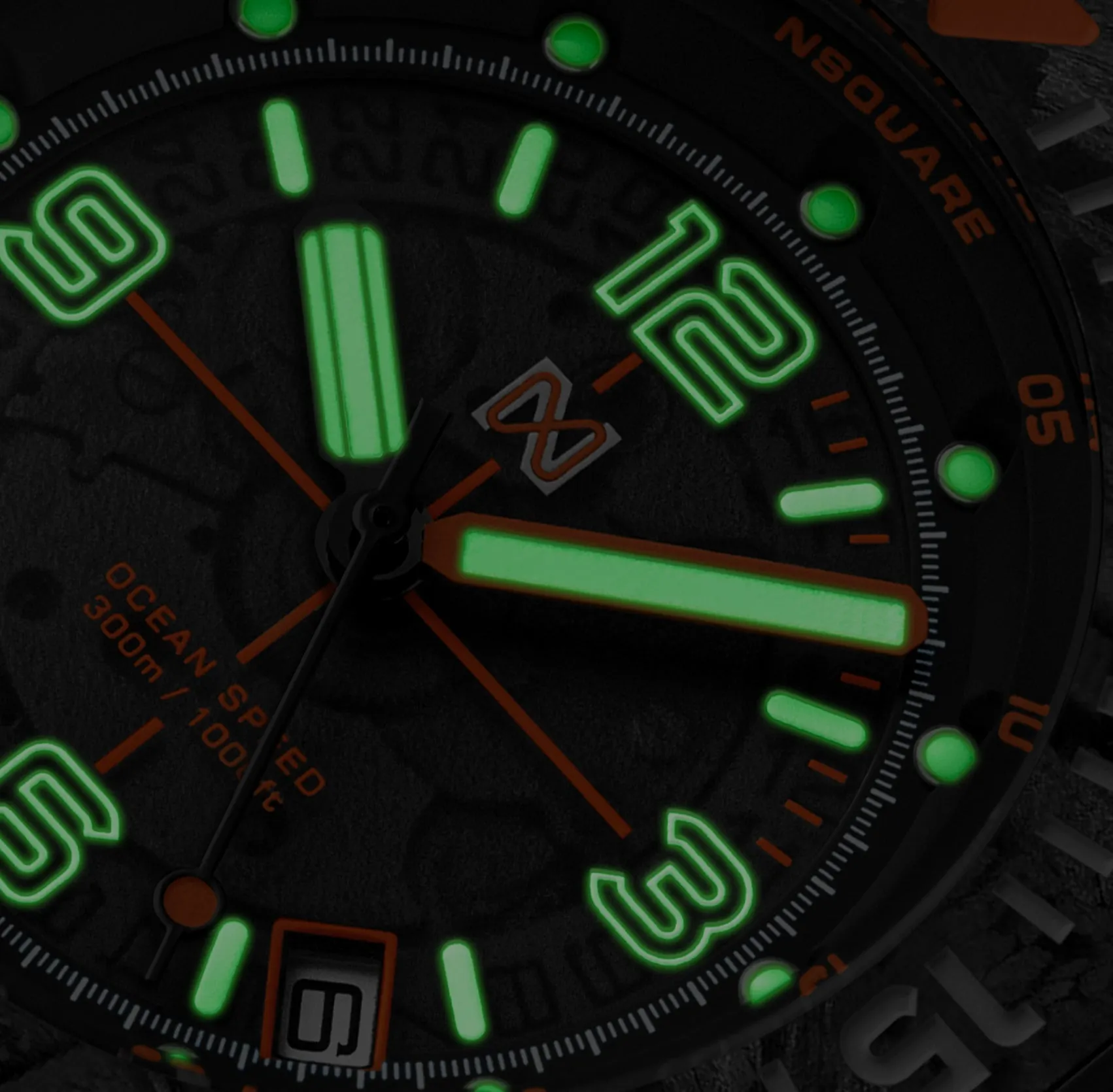 Nsquare Ocean Speed Diver Swiss Automatic 43mm Black Orange