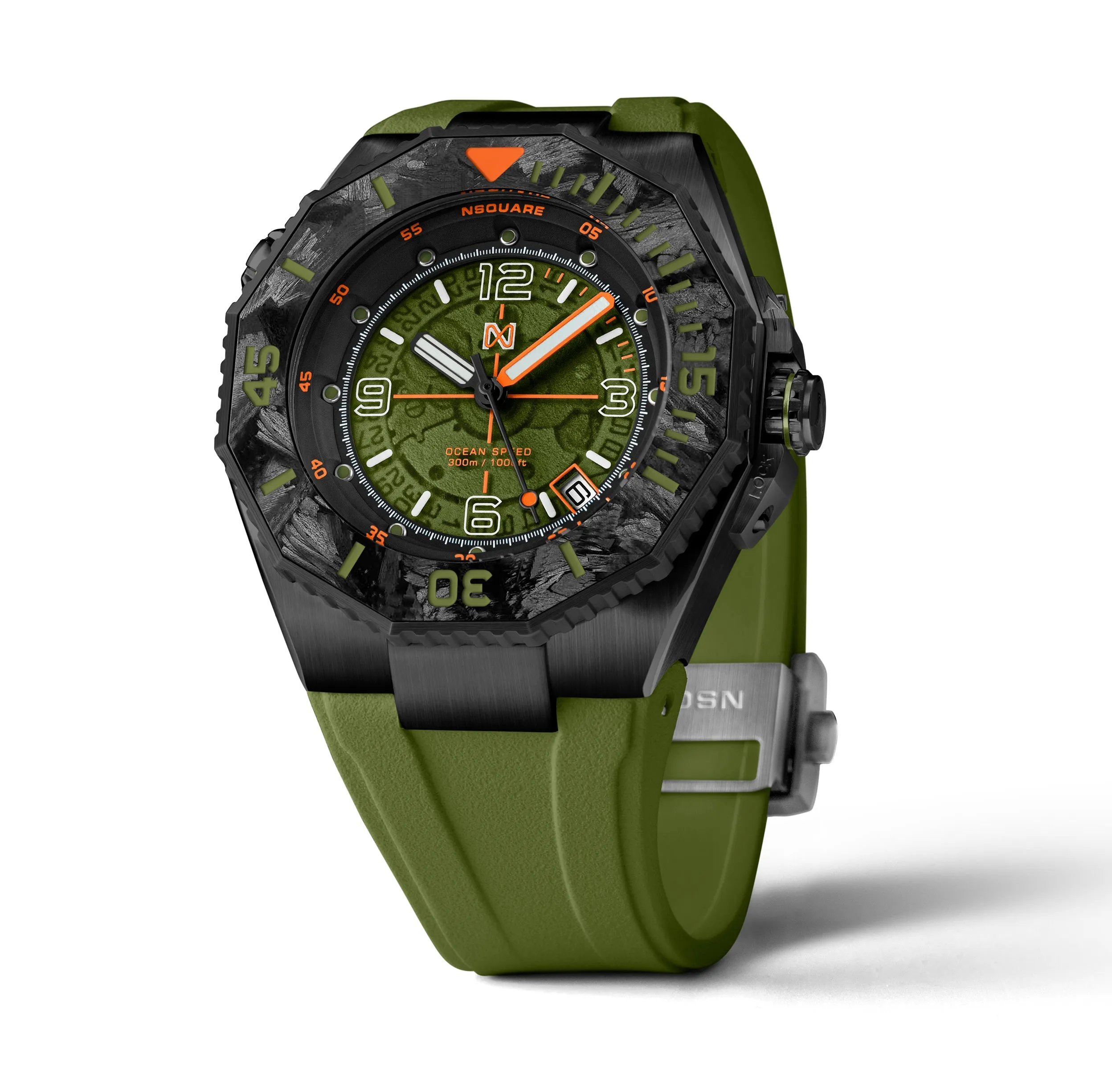 Nsquare Ocean Speed Diver Swiss Automatic 43mm Green