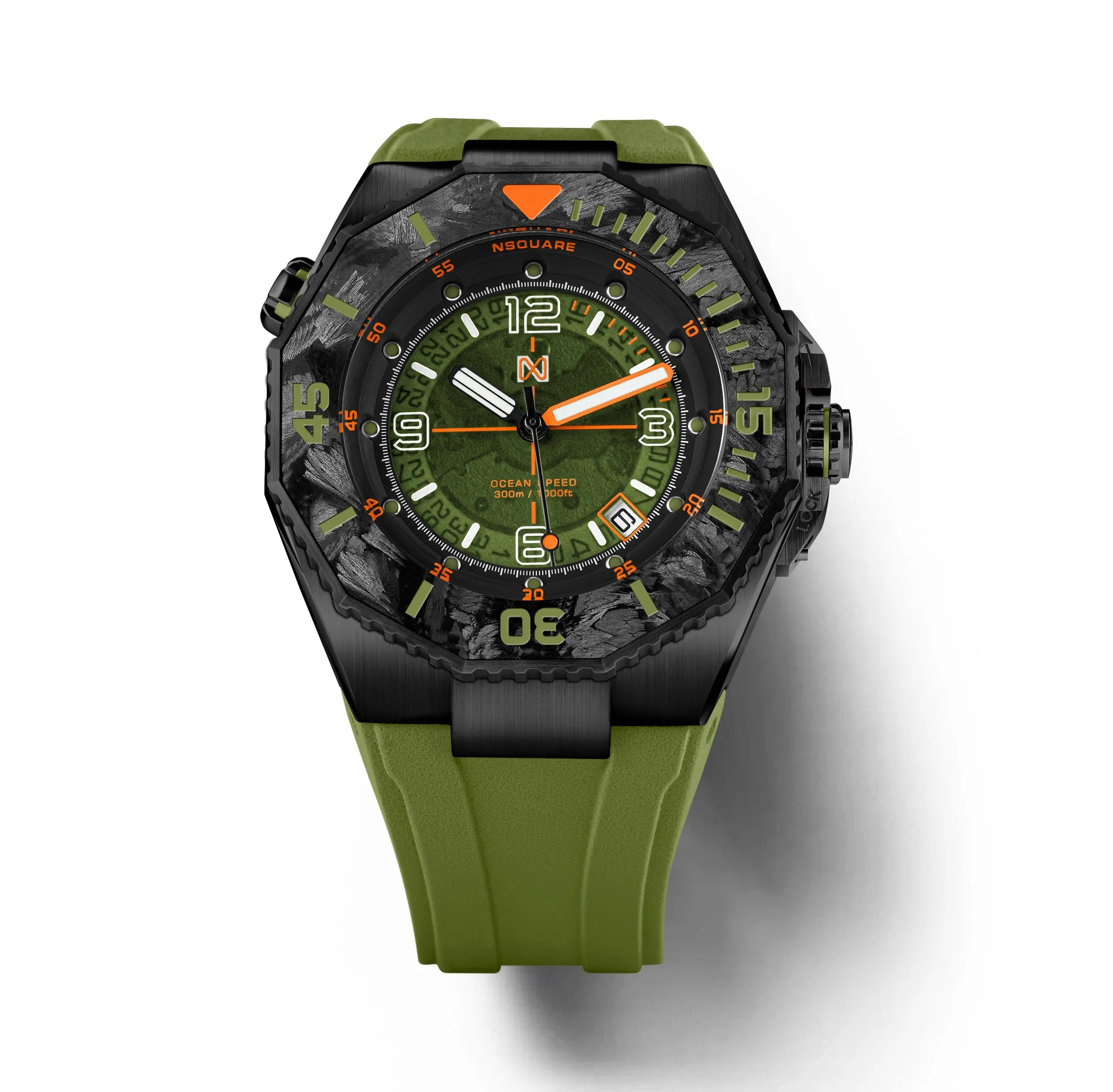 Nsquare Ocean Speed Diver Swiss Automatic 43mm Green