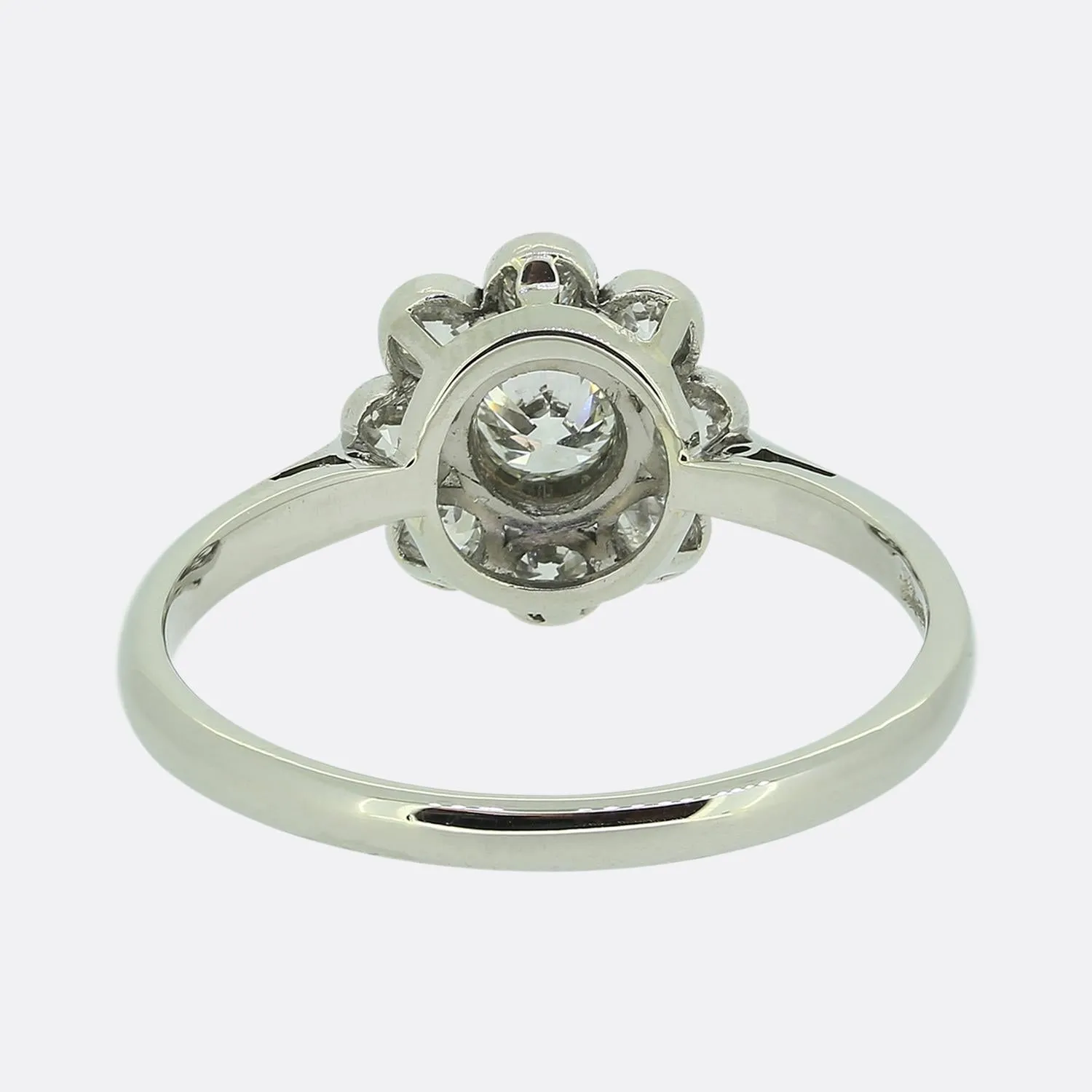 Old Cut Diamond Cluster Ring