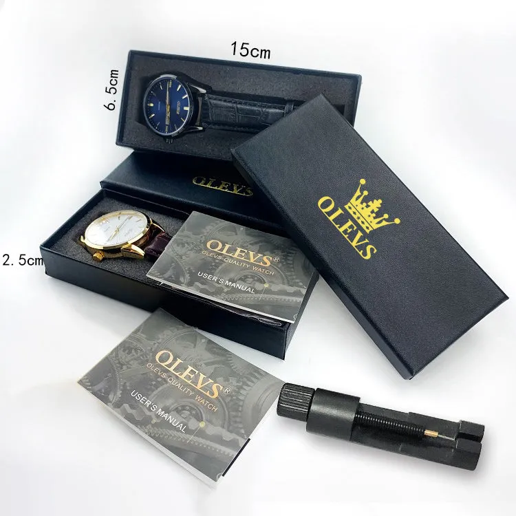 Olevs OEM Private Label Popular Luxury Calendar Waterproof Men's Quartz Watch