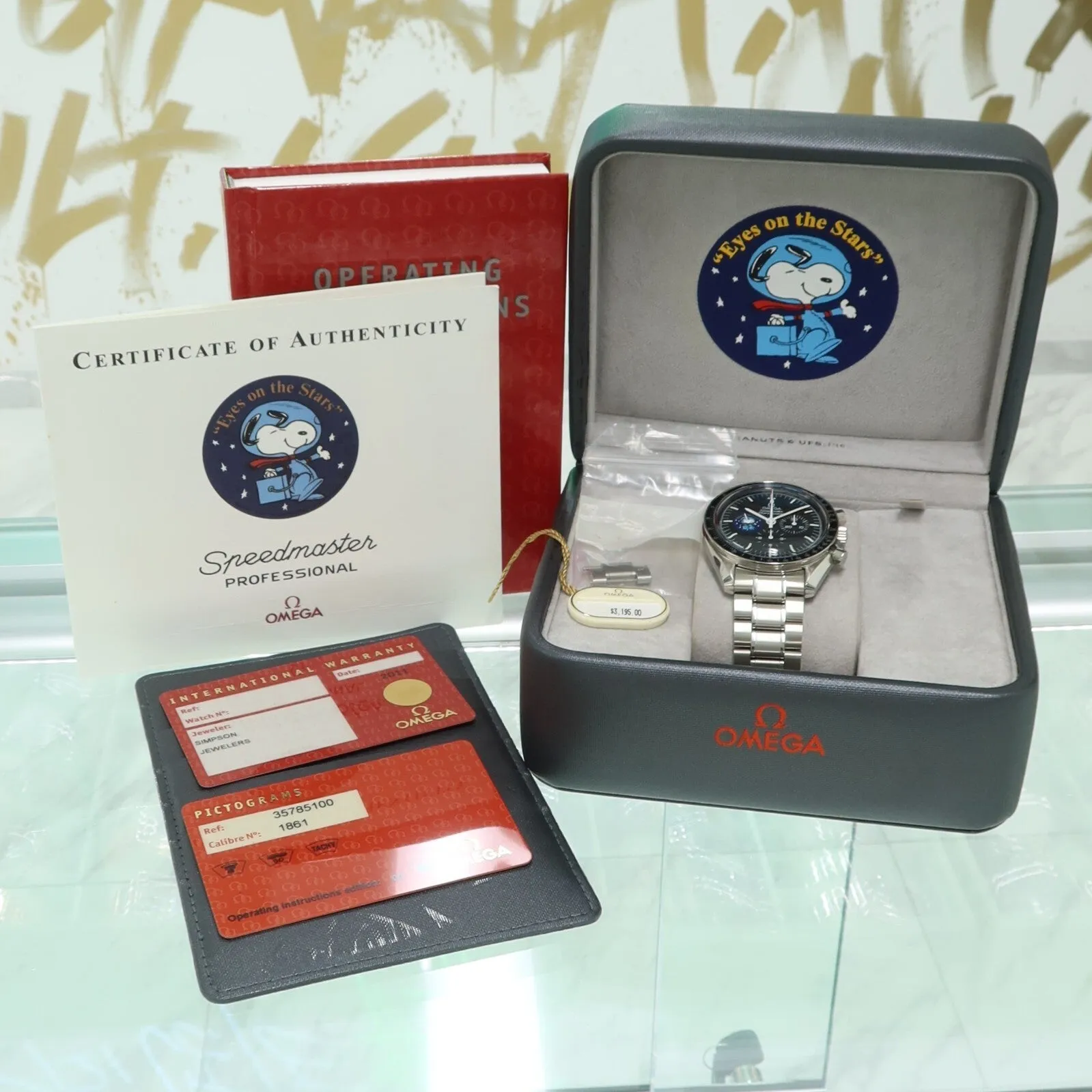 Omega Speedmaster Snoopy Chronograph Limited Edition Manual Wind Steel 3578.51