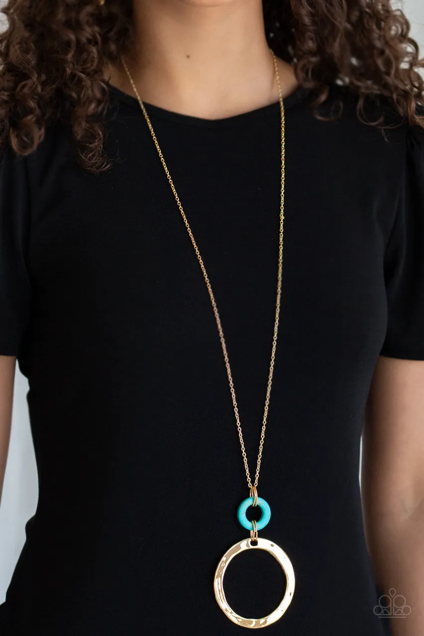 Optical Illusion Gold Paparazzi Necklace