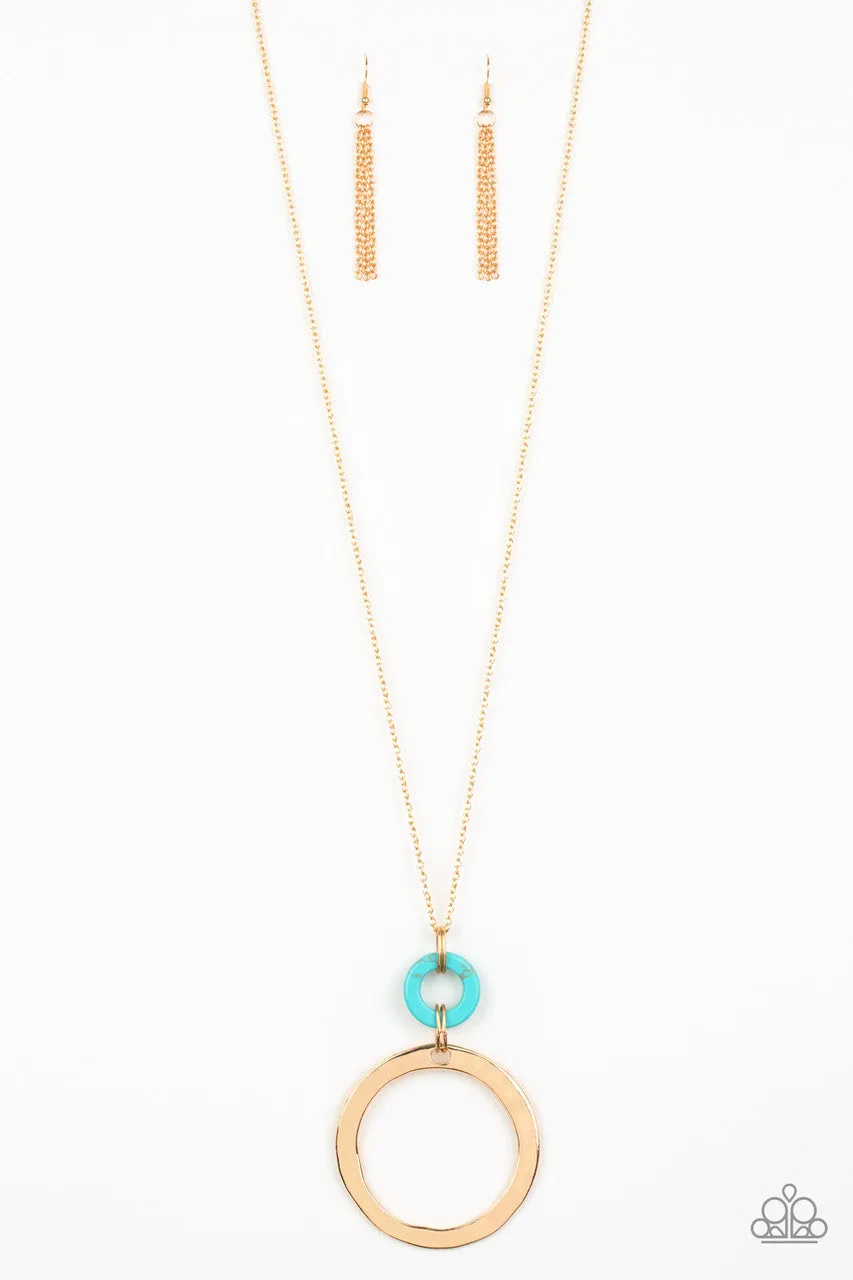 Optical Illusion Gold Paparazzi Necklace