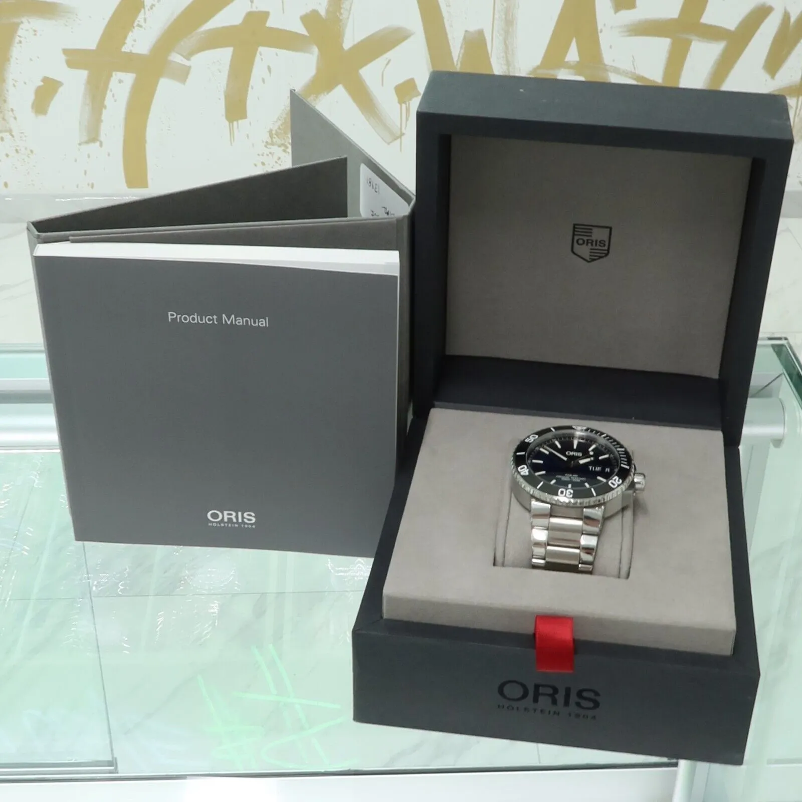 Oris Aquis Big Day Date Blue Dial Automatic 45.5MM Black Bezel 01 752 7733 4135