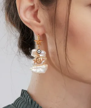 Outhouse   -   Pearls des Celeste Keshi Pearl Drop Earrings