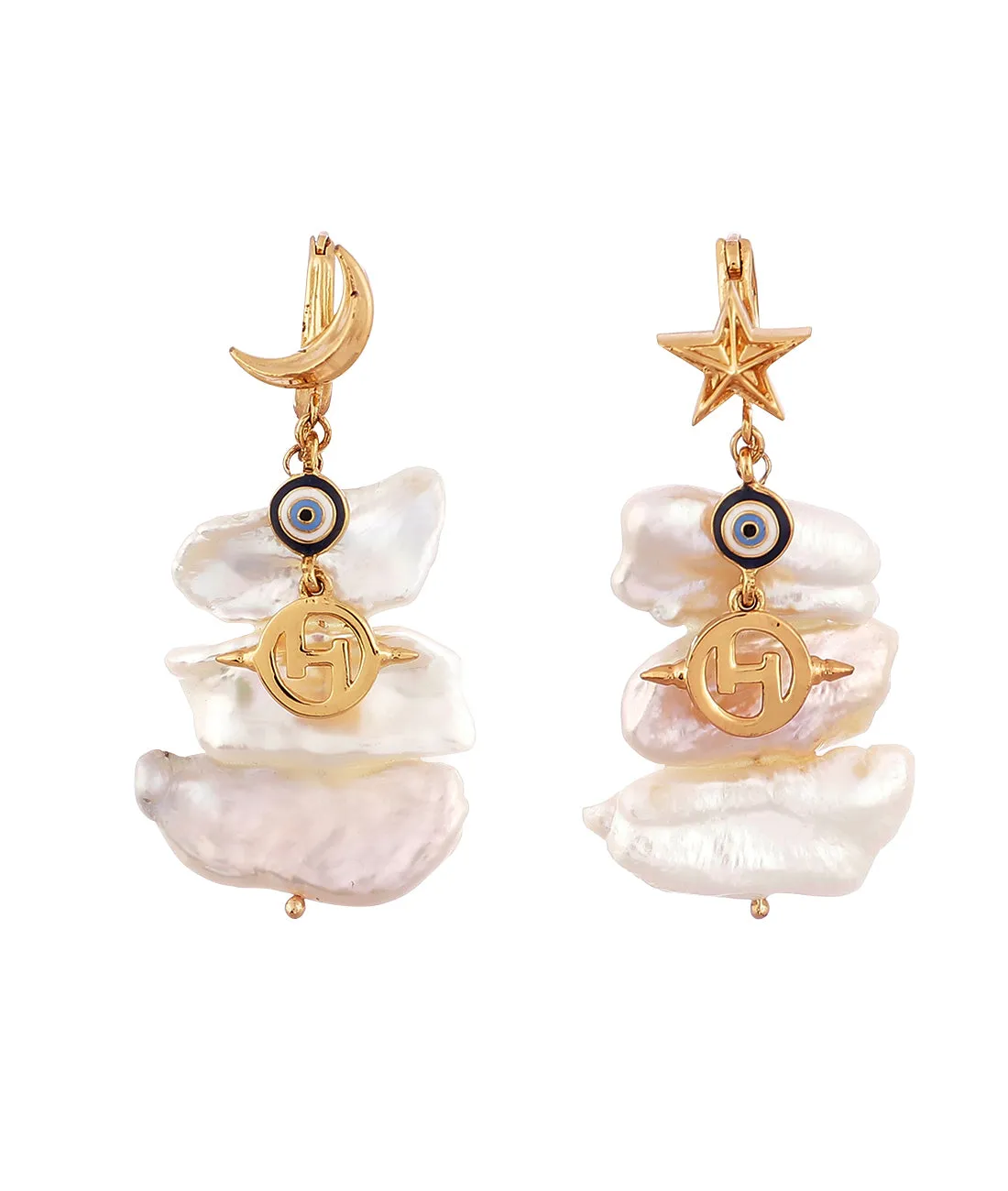 Outhouse   -   Pearls des Celeste Keshi Pearl Drop Earrings