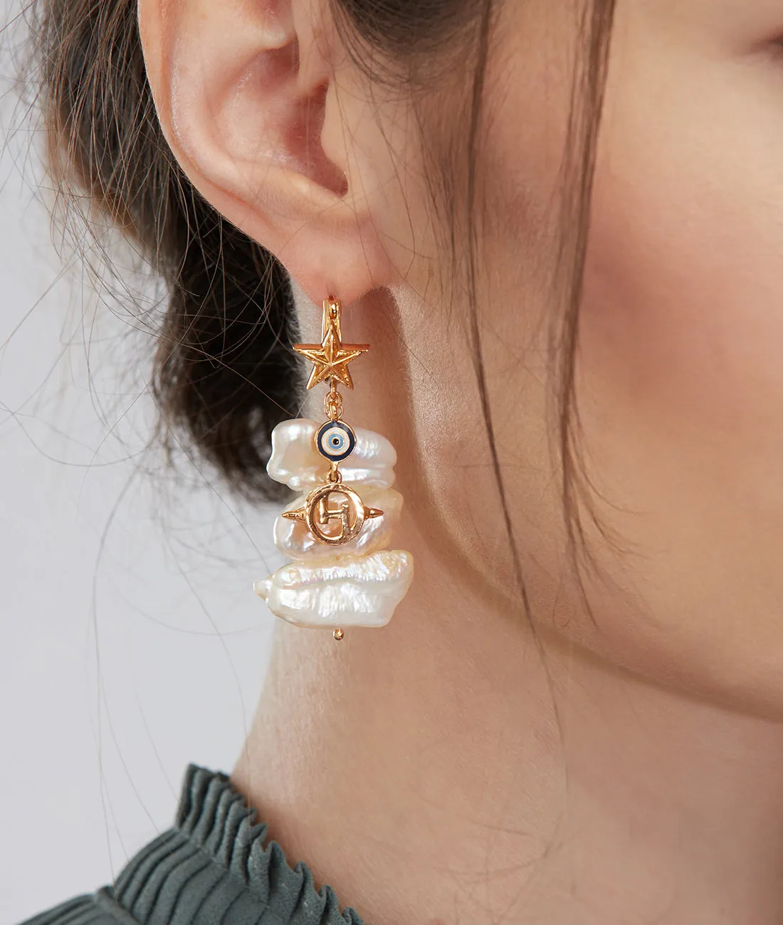 Outhouse   -   Pearls des Celeste Keshi Pearl Drop Earrings