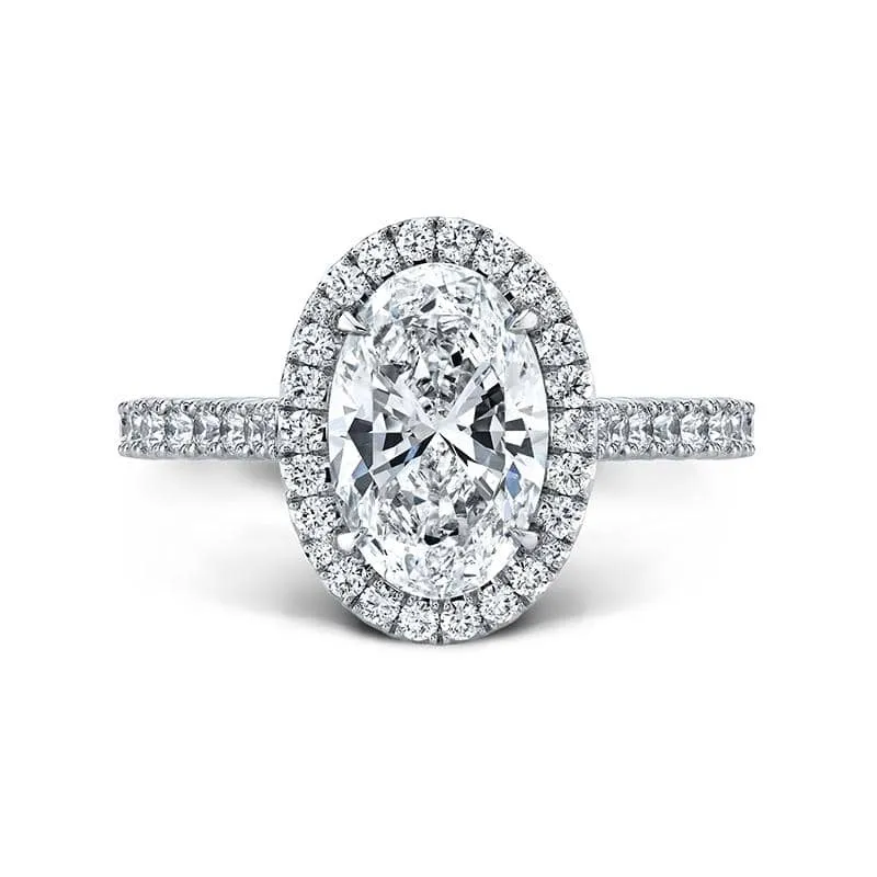 Oval Brilliant Diamond Ring