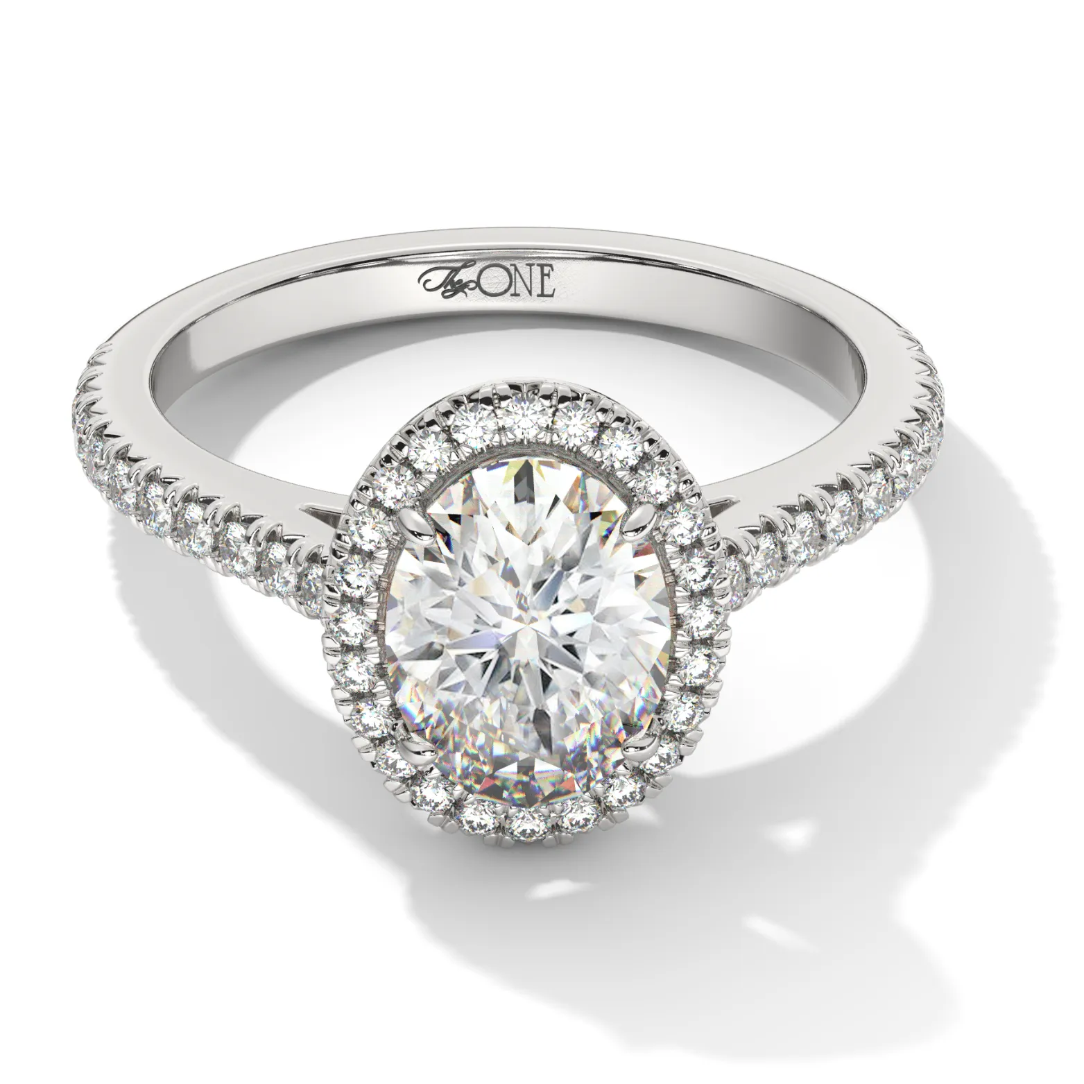 Oval Halo Engagement Ring