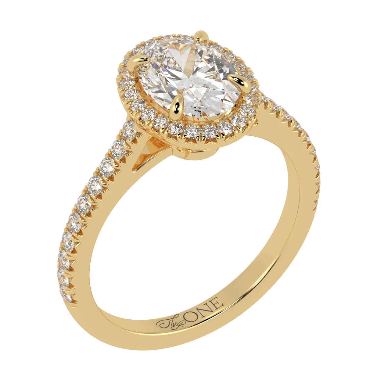 Oval Halo Engagement Ring