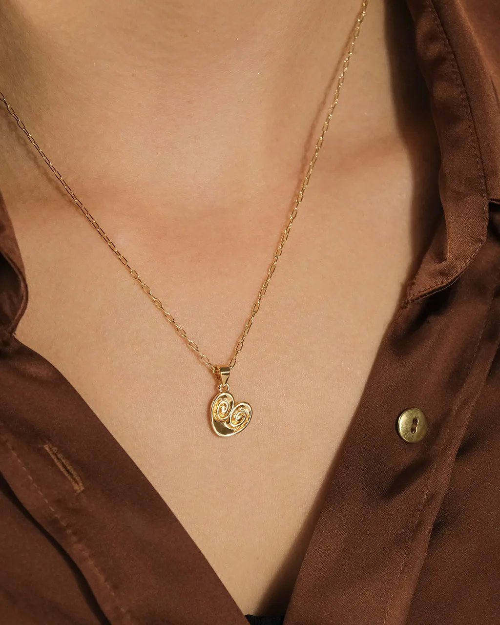 Palmier Pendant Necklace
