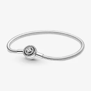 Pandora Halo Snake Chain Bracelet